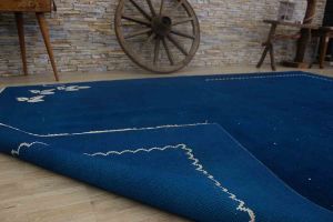 Special Vintage Tumbled Carpet - 284x194 - Blue Area Rugs, Wool Area Rugs