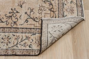 Unique Anatolian Vintage Modern Hand Woven Carpet - 263x156 - Colorful Area Rugs, Wool Area Rugs