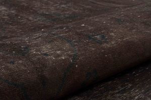 Classic Anatolian Unique Vintage Hand Woven Antique Carpet - 414x298 - Black Area Rugs, Wool Area Rugs