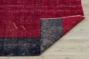 Natural Unique Anatolian Real Vintage Antiqued Hand Woven Carpet  - 178x121 - Red Hand Woven Rugs