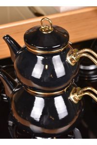 Teapot Set - 30x24 - Black Teapots