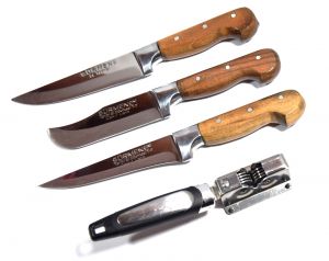 3-Piece Knife Set + Sharpener