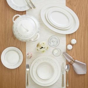 60 Piece Sophisticated Dinnerware Set, Service For 12 