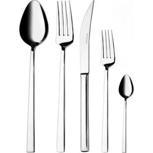 61 Piece Silver Cutlery Set, Stainless Steel, Service for 12