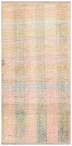 Powder Color Anatolian Hand Knotted Kilim - 100x200 -  Pink Area Rugs