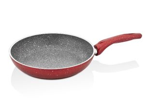 GRANITE CREASE PAN 4 NO:30 - 30x30 - Red COOKING PANS & SKILLETS