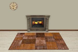 Modern Unique Special Patchwork Carpet - 180x120 -  Area Rugs, Wool Area Rugs
