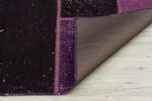 Modern Unique Special Patchwork Carpet - 180x120 - Purple Area Rugs, Wool Area Rugs