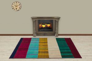 Modern Unique Special Patchwork Carpet - 180x120 - Colorful Area Rugs, Wool Area Rugs