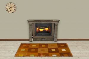 Custom Patchwork Rug Carpet With Classic Modern - 150x80 - Brown Area Rugs, Wool Area Rugs