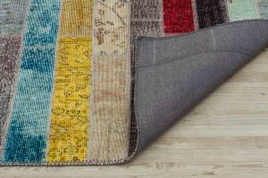 Special Patchwork Hand Woven Carpet  - 180x120 - Colorful Hand Woven Rugs, Wool Hand Woven Rugs