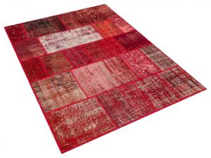 Patchwork Tumbled Rug with Unique Beauty - 120 x 180 cm - Colorful Rugs & Carpets, Wool Rectangular Rugs 
