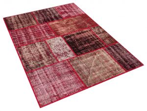 Classic Modern Tumbled Patchwork Rug - 120 x 180 cm - Colorful Rugs & Carpets, Wool Rectangular Rugs 
