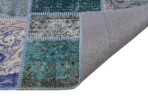 Classic Modern Tumbled Patchwork Rug - 160 x 230 cm - Colorful Rugs & Carpets, Wool Rectangular Rugs 