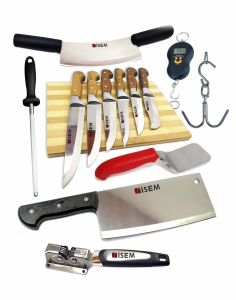 13-Piece Meat & Poultry Tools, Butcher Knife Set
