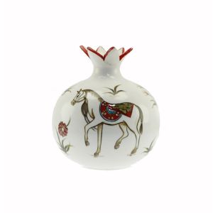 Porcelain Authentic Horse Pattern Decorative Object - 20x20 - Colorful Decors
