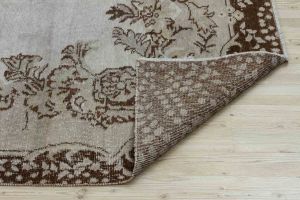 Vintage Hand Woven Rug - 285x173 - Brown Area Rugs