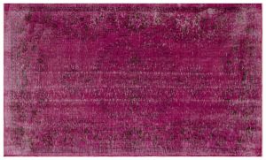 Vintage Hand Woven Rug - 261x153 - Purple Area Rugs, Wool Decorative Area Rugs