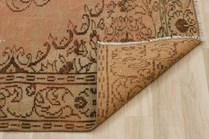 Vintage Hand Woven Rug - 292x181 - Brown Area Rugs, Wool Decorative Area Rugs