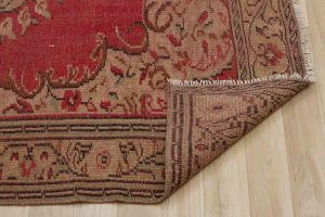 Vintage Hand Woven Rug - 244x164 - Colorful Area Rugs, Wool Decorative Area Rugs