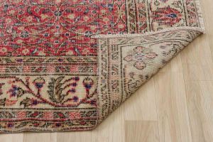 Vintage Hand Woven Rug - 243x155 - Colorful Area Rugs, Wool Decorative Area Rugs