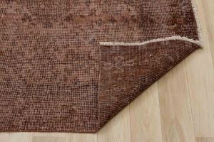 Vintage Hand Woven Rug - 273x166 - Brown Area Rugs, Wool Decorative Area Rugs