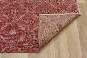 Vintage Hand Woven Rug - 252x151 – Red Area Rugs