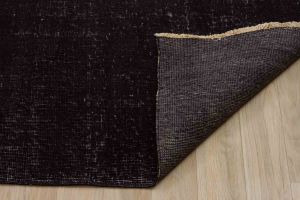 Vintage Hand Woven Rug - 400x295 - Black Area Rugs, Wool Decorative Area Rugs