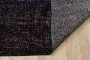 Vintage Hand Woven Rug - 307x172 - Black Area Rugs, Wool Decorative Area Rugs