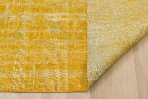 Vintage Hand Woven Rug - 280x168 - Yellow Area Rugs, Wool Decorative Area Rugs