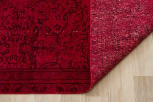 Vintage Hand Woven Rug - 361x223 - Red Area Rugs, Wool Decorative Area Rugs