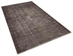 Vintage Hand Woven Rug - 256x146 - Grey Area Rugs, Wool Decorative Area Rugs