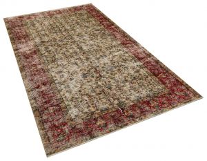 Vintage Hand Woven Rug - 256x149 - Colorful Area Rugs, Wool Decorative Area Rugs