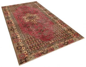 Vintage Hand Woven Rug - 292x176 - Colorful Area Rugs, Wool Decorative Area Rugs