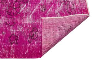 Vintage Hand Woven Rug - 245x156 - Purple Area Rugs, Wool Decorative Area Rugs