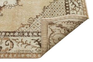 Vintage Hand Woven Rug - 234x171 - Brown Area Rugs, Wool Decorative Area Rugs