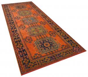 Vintage Hand Woven Rug - 348x142 - Colorful Area Rugs