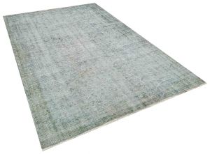Unique Anatolian Vintage Tumbled Rug - 181 x 280 cm - Colorful Rugs & Carpets, Wool Rectangular Rugs 