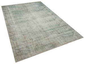 Vintage Tumbled Hand-Knotted Rug - 174 x 268 cm - Colorful Rugs & Carpets, Wool Rectangular Rugs 