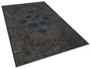 Unique Anatolian Vintage Tumbled Rug - 166 x 270 cm - Colorful Rugs & Carpets, Wool Rectangular Rugs 