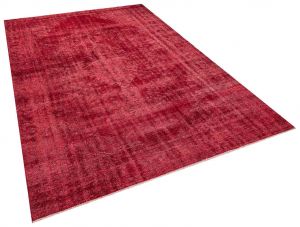 Vintage Tumbled Rug with Unique Beauty - 201 x 293 cm - Colorful Rugs & Carpets, Wool Rectangular Rugs 