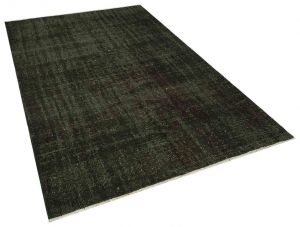 Tumbled Hand-Knotted Vintage Rug - 159 x 256 cm - Colorful Rugs & Carpets, Wool Rectangular Rugs 