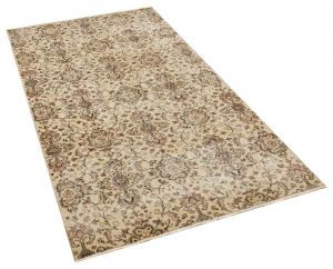 Special Vintage Tumbled Hand-Knotted Rug - 114 x 206 cm - Colorful Rugs & Carpets, Wool Rectangular Rugs 