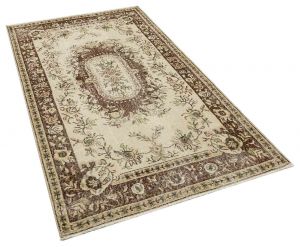 Vintage Hand-Knotted Rug with Unique Beauty - 116 x 207 cm - Colorful Rugs & Carpets, Wool Rectangular Rugs