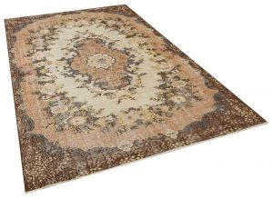 Classic Modern Vintage Hand-Knotted Tumbled Rug - 177 x 273 cm - Colorful Rugs & Carpets, Wool Rectangular Rugs 