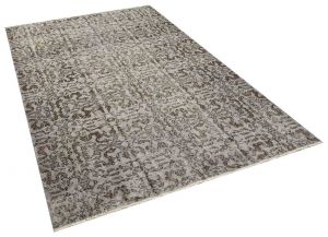 Unique Anatolian Vintage Hand-Knotted Tumbled Rug - 165 x 253 cm - Colorful Rugs & Carpets, Wool Rectangular Rugs 