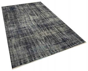 Vintage Hand-Knotted Rug - 155 x 255 cm - Colorful Rugs & Carpets, Wool Rectangular Rugs 