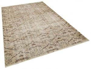 Vintage Hand-Knotted Rug with Unique Beauty - 178 x 272 cm - Colorful Rugs & Carpets, Wool Rectangular Rugs 