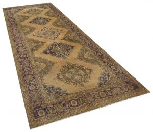 Classic Modern Vintage Tumbled Rug - 144 x 394 cm - Colorful Rugs & Carpets, Wool Rectangular Rugs 