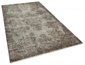 Classic Modern Vintage Tumbled Hand-Knotted Rug - 158 x 262 cm - Colorful Rugs & Carpets, Wool Rectangular Rugs 